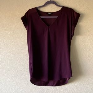 Burgundy Xpress blouse